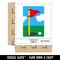 Golf Hole Flag Waterproof Vinyl Phone Tablet Laptop Water Bottle Sticker Set - 5 Pack